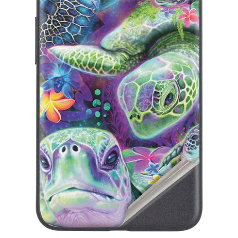 Rainbow Sea Turtles by Sheena Pike Google Pixel 4a 5G Skin